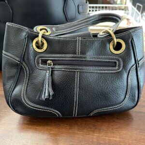 EUC-Tommy Hilfiger Brown Leather Bag. Gorgeous!